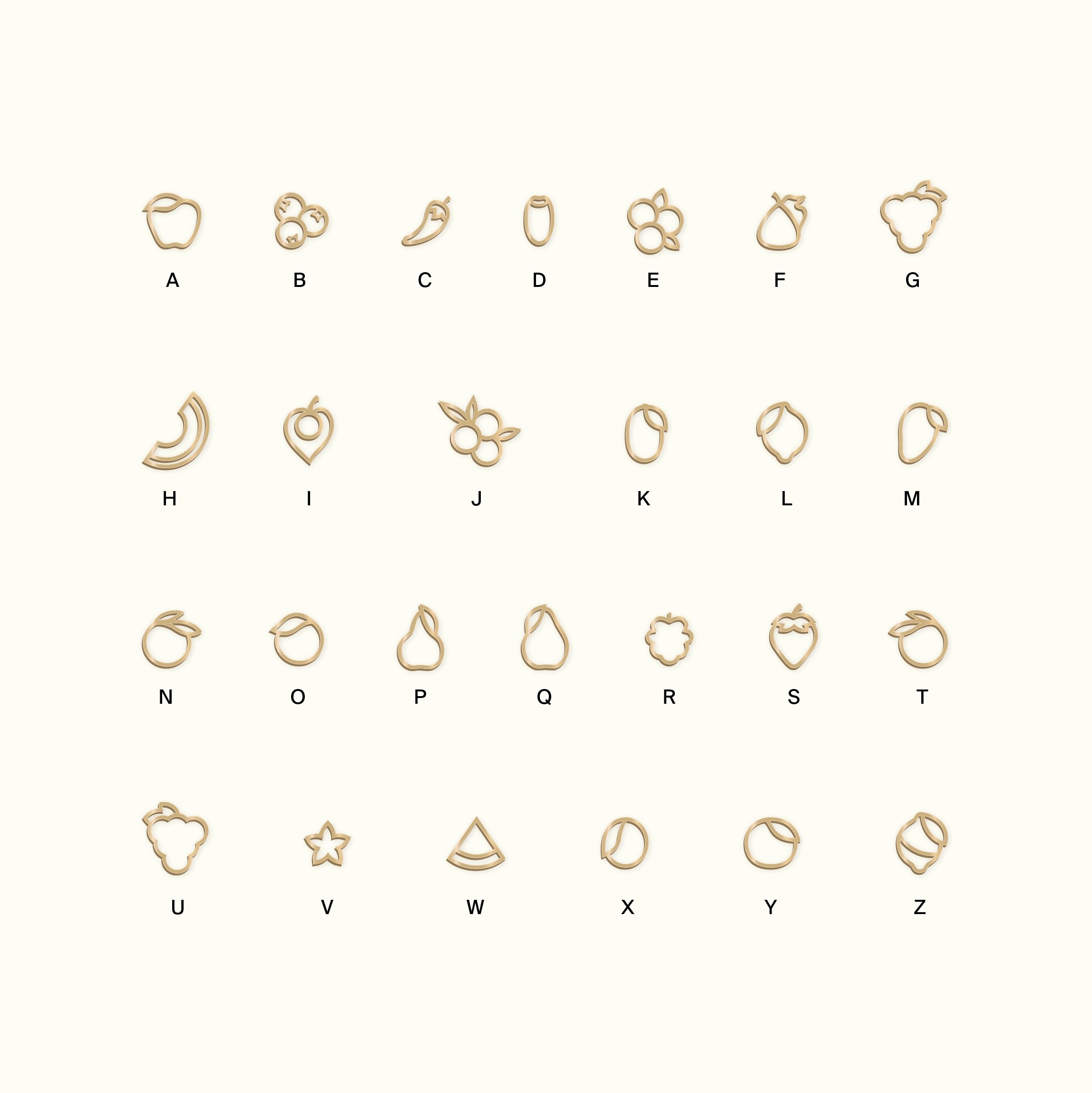 FRUIT INITIAL CHARM