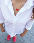 Brick Heart Necklace
