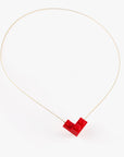 Brick Heart Necklace