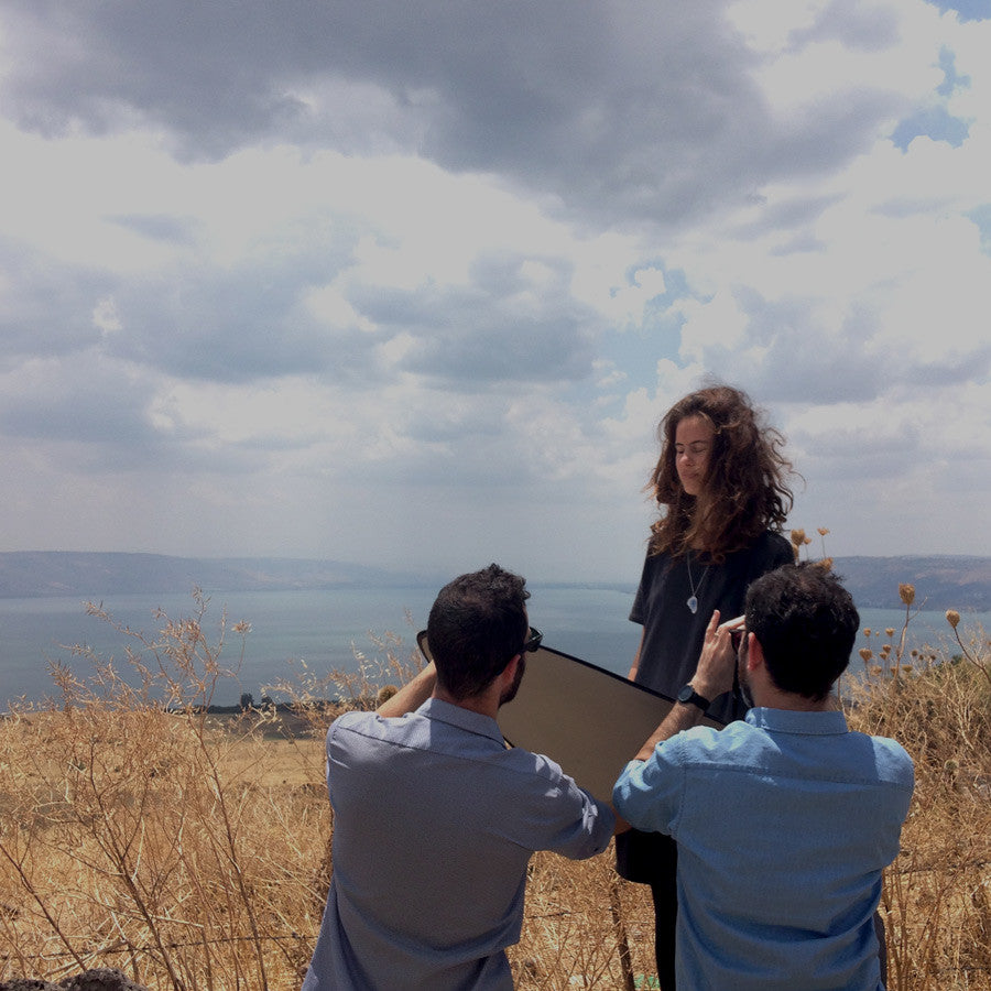 Photo shoot by the sea of Galilee