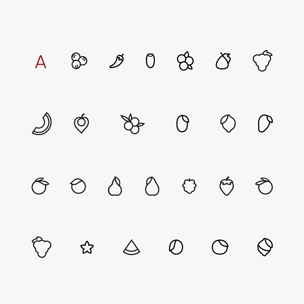 FRUIT INITIAL CHARM